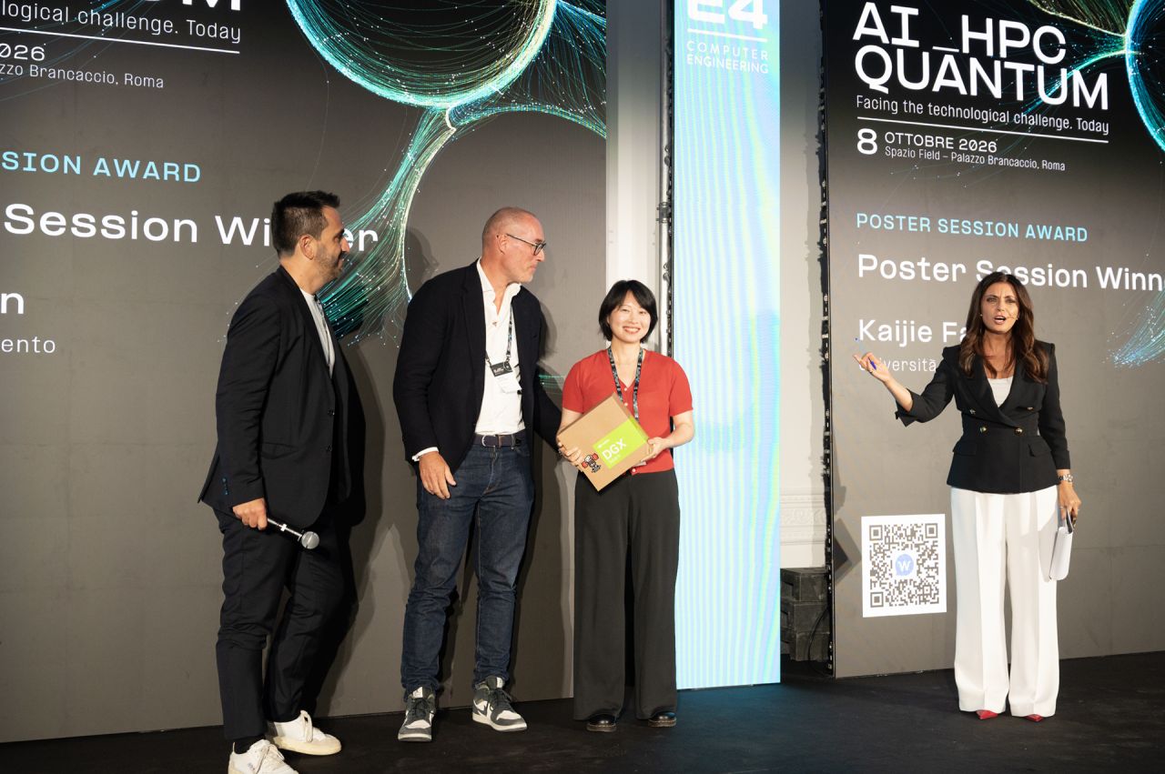 Kaijie Fan Wins Best Poster Award at “AI, HPC & QUANTUM” Event